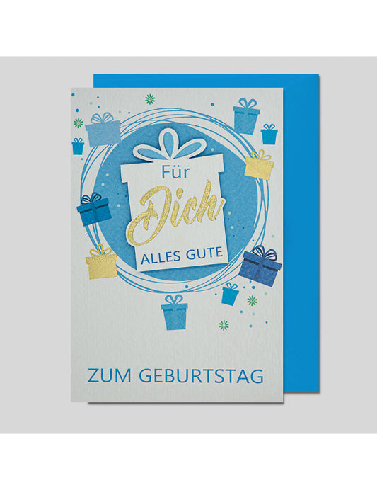 Doppelkarte. Geburtstag