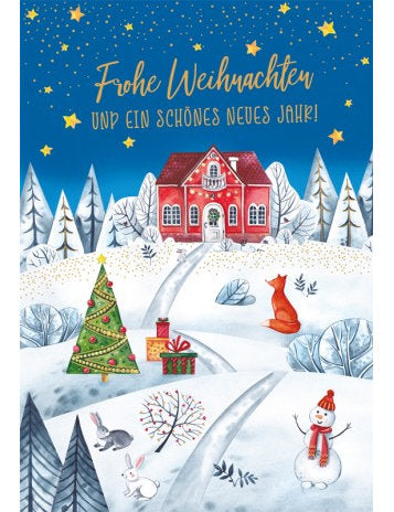 Doppelkarte Lichtblicke X-mas hoch