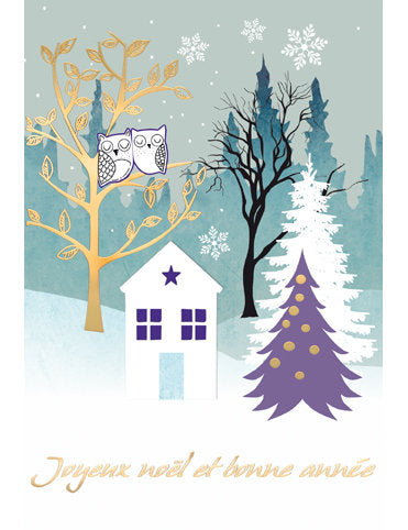 Carte double Noël