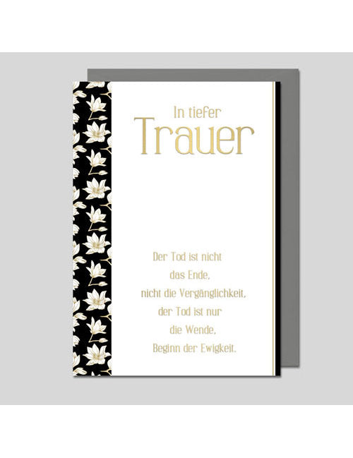 Doppelkarte. Trauer