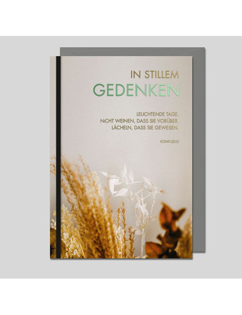 Doppelkarte. Trauer