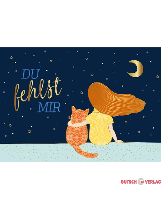 Postkarte. Papelino / Freundschaft / Quer