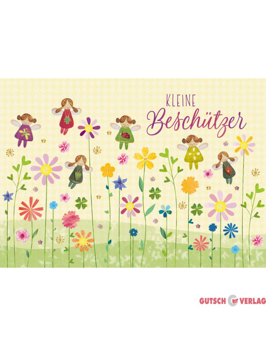 Postkarte. Papelino / Schutzengel / Quer
