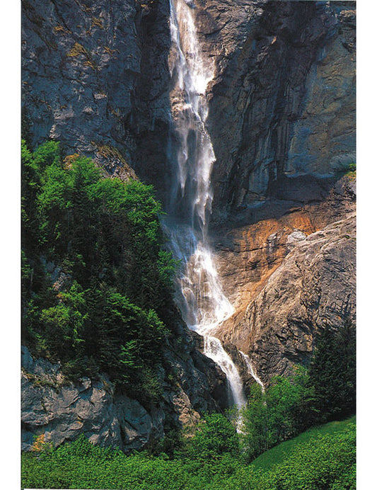 Postkarte Swiss Image hoch Wasserfall