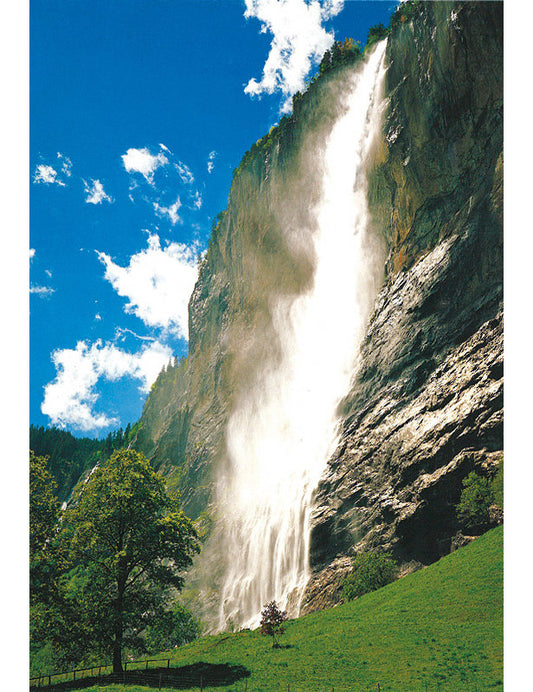 Postkarte Swiss Image hoch Staubbachfall BE