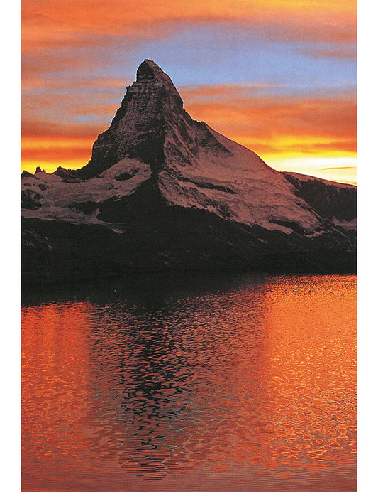 Postkarte Swiss Image hoch Matterhorn