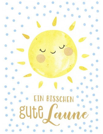 Postkarte. Goldrichtig / hoch