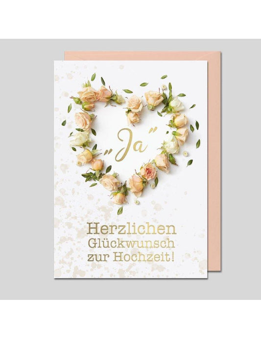 Doppelkarte. Hochzeit