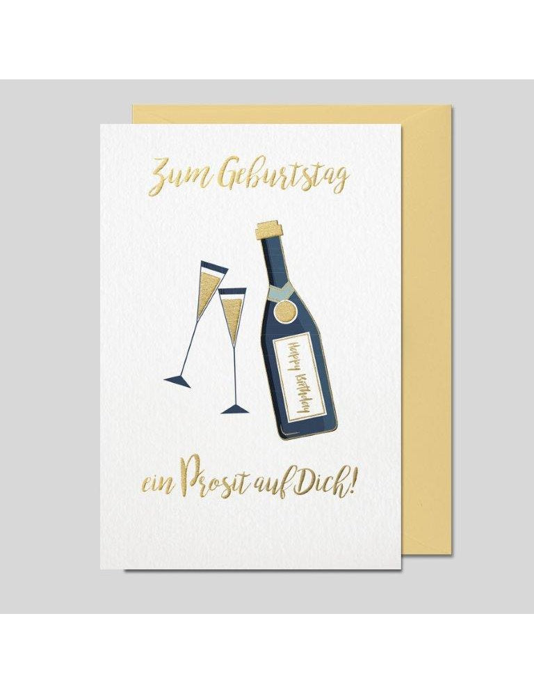 Doppelkarte. Geburtstag Impressione