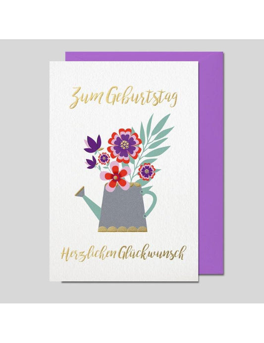 Doppelkarte. Geburtstag Impressione