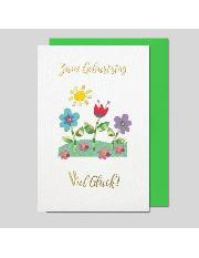 Doppelkarte. Geburtstag Impressione