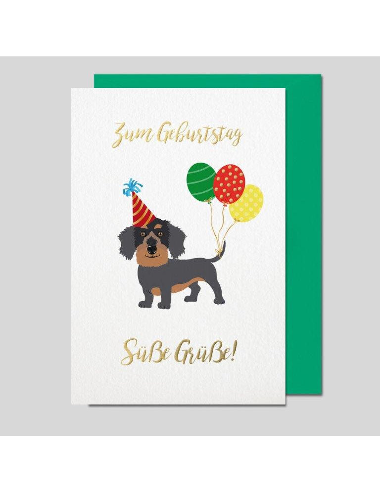 Doppelkarte. Geburtstag Impressione