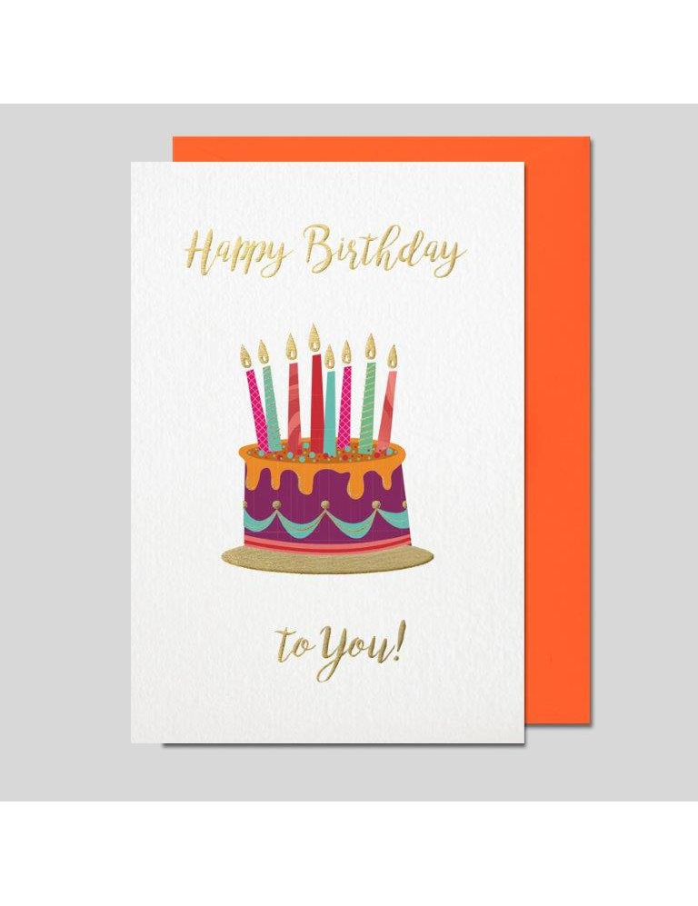 Doppelkarte. Geburtstag Impressione