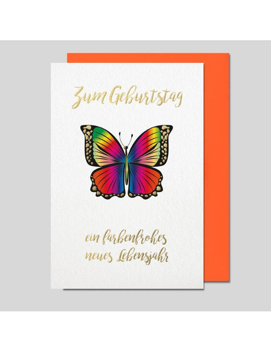 Doppelkarte. Geburtstag Impressione