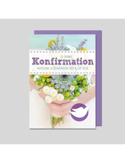 Doppelkarte. Konfirmation