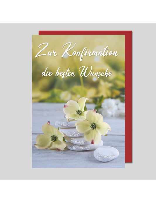 Doppelkarte. Zur Konfirmation