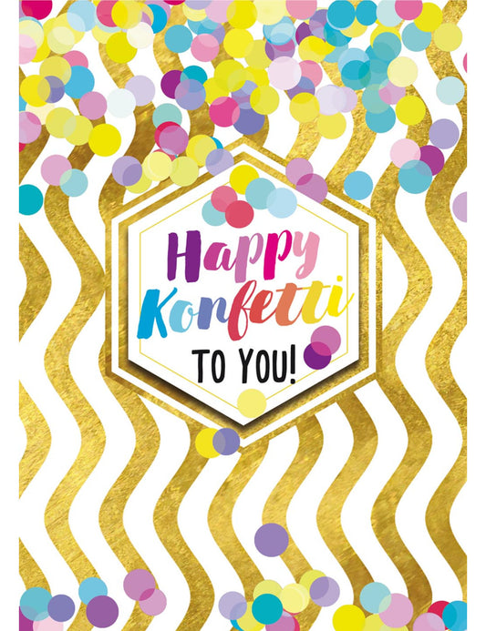 Soundkarte Happy Konfetti to you