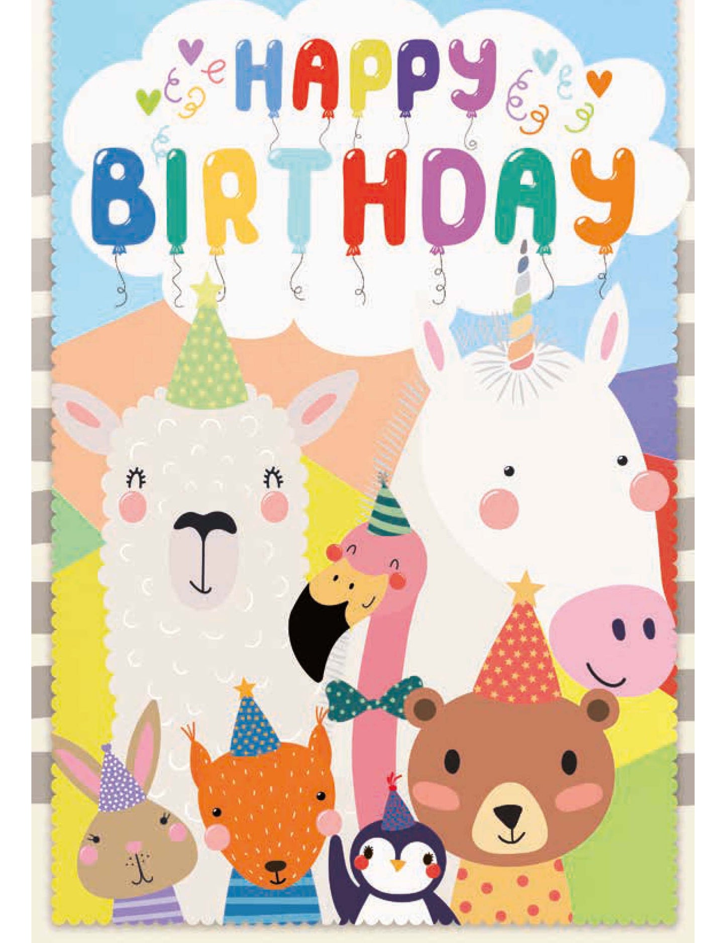 Soundkarte Kids Happy Birthday Tiere