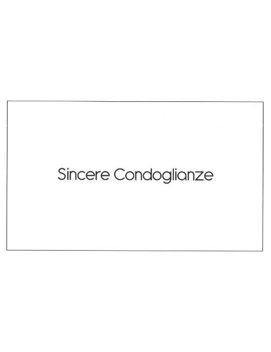 Blister 6 PZ Condolianze