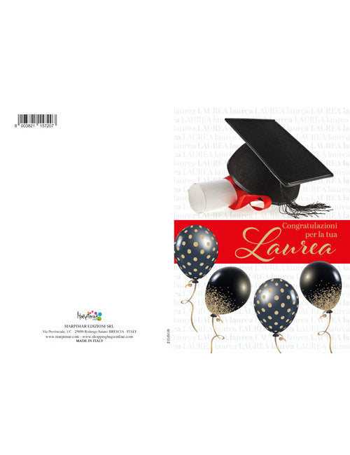 BIGLIETTO LAUREA C/FOIL