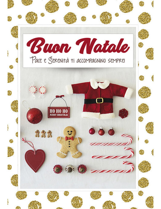 Doppelkarte Italienisch. BIGLIETTO NATALE