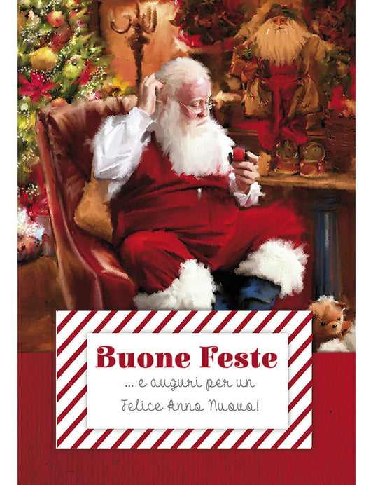 Doppelkarte Italienisch. BIGLIETTO NATALE