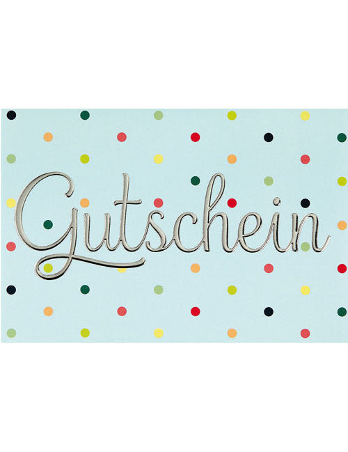 Doppelkarte. Plastikfrei. Gutschein