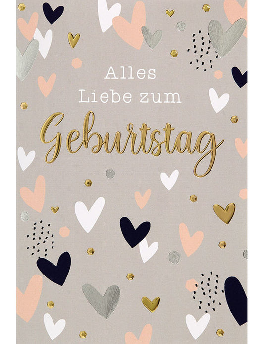 Doppelkarte. Plastikfrei. Alles Liebe zum Geburtstag
