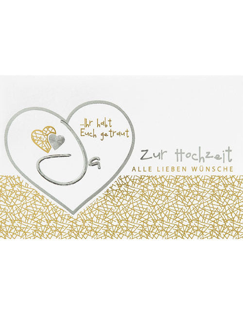 Doppelkarte. Plastikfrei. Hochzeit