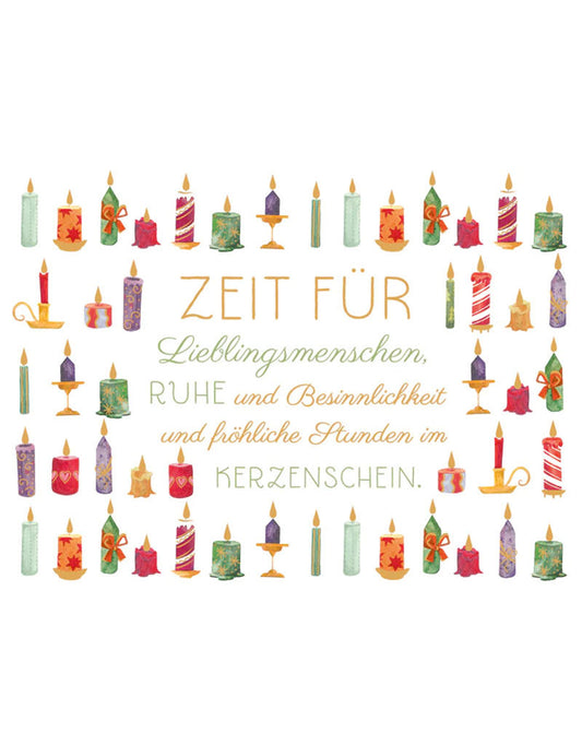 Postkarte. Green Karma X-MAS - Zeit für Lieblingsmenschen