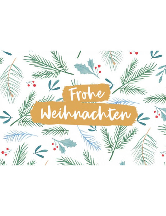 Midikarte. Green Karma X-MAS - Viele kleine Tannenzweige