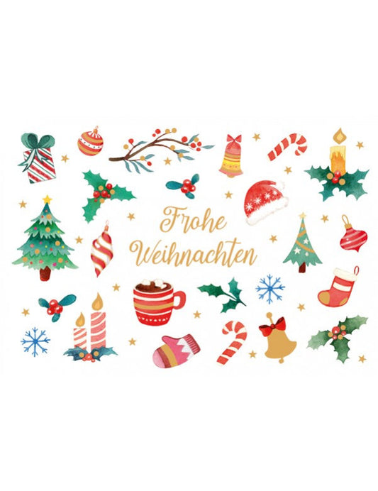 Midikarte. Green Karma X-MAS - Kleine Weihnachts-Icons