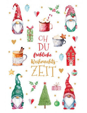 Doppelkarte. Green Karma X-MAS - Weihnachtswichtel