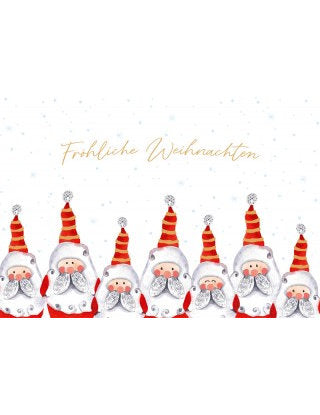 Doppelkarte. Green Karma X-MAS - Lustige Weihnachtswichtel