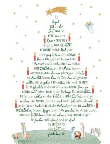 Doppelkarte. Green Karma X-MAS - Die Weihnachtsgeschichte