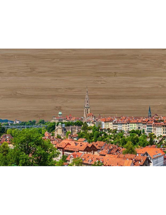 Postkarte. Bambus Swiss Colored - Bern