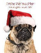 Doppelkarte. Emotion - Frohe Weihnachten und ein gutes neues Jahr - Hund