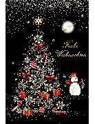 Doppelkarte. Weihnachten - Frohe Weihnachten - Collage