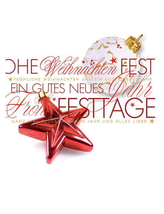 Doppelkarte. Weihnachten