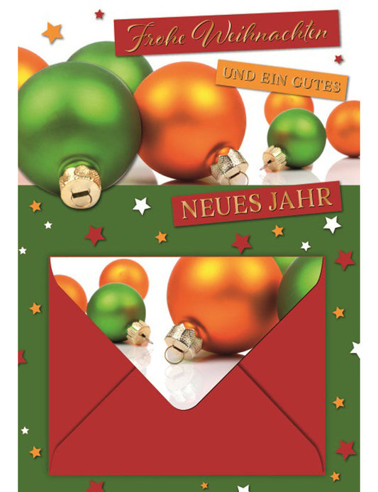 Doppelkarte. mit Geldumschlag