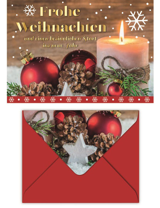 Doppelkarte. mit Geldumschlag