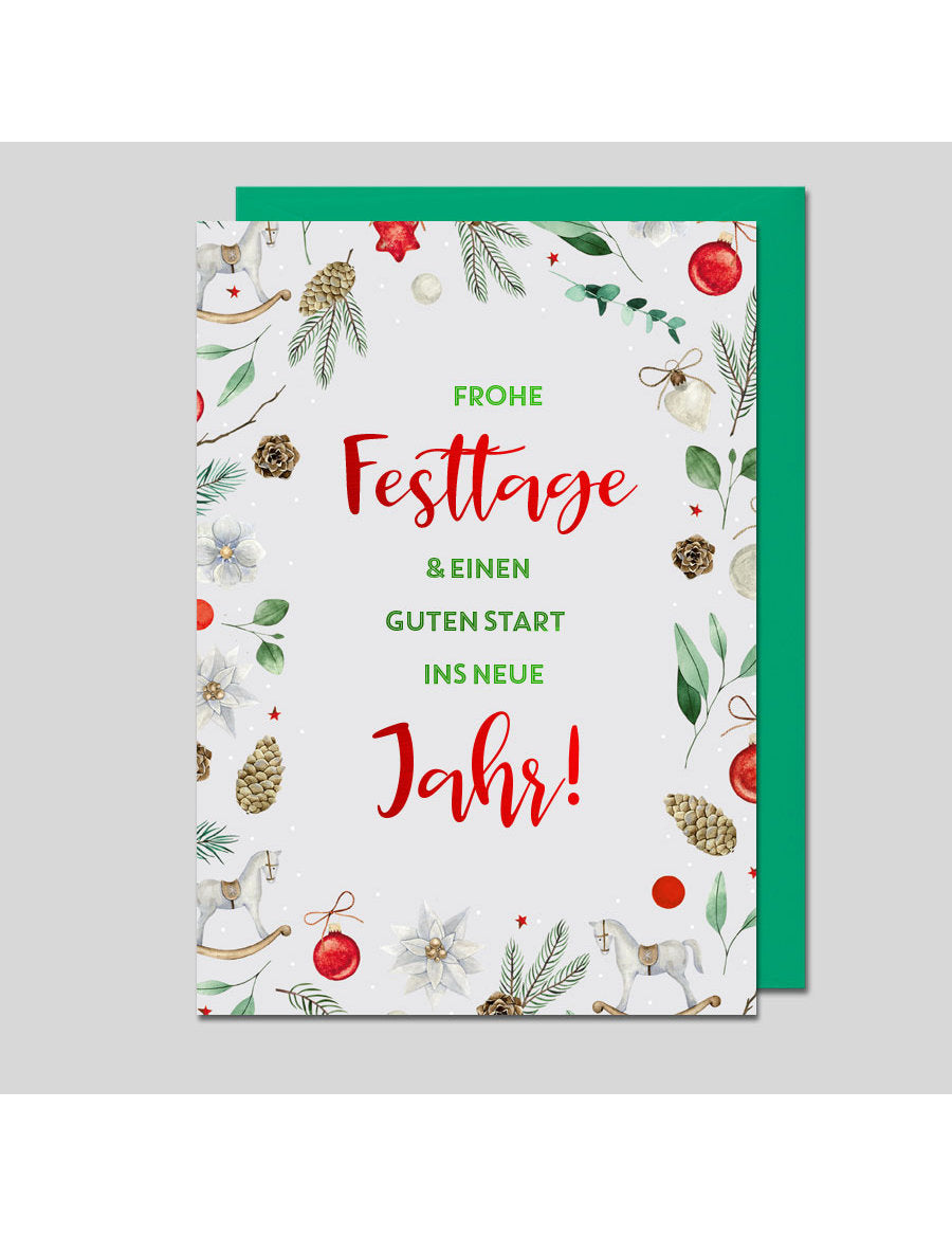 Doppelkarte. Weihnachten