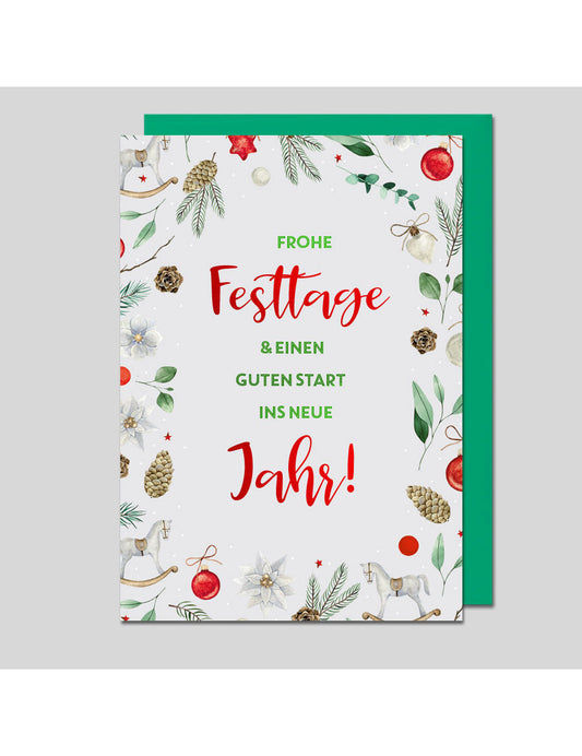 Doppelkarte. Weihnachten