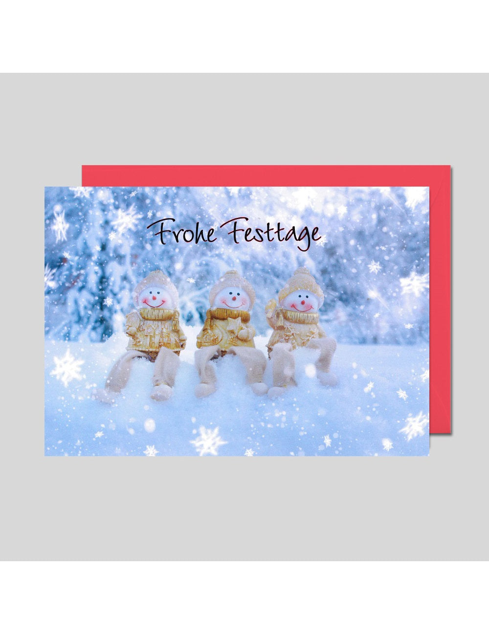 Doppelkarte. Frohe Festtage