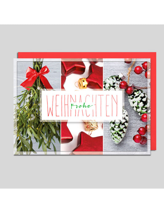 Doppelkarte. Weihnachten