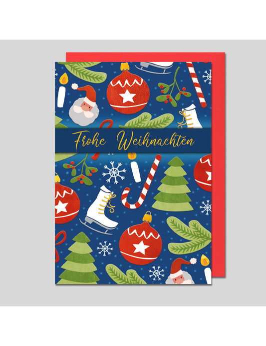 Doppelkarte. Weihnachten