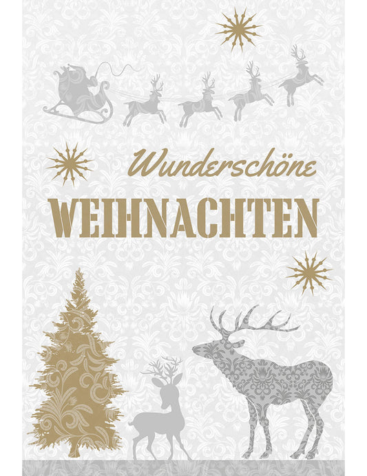 Doppelkarte. Schöne Weihnachten