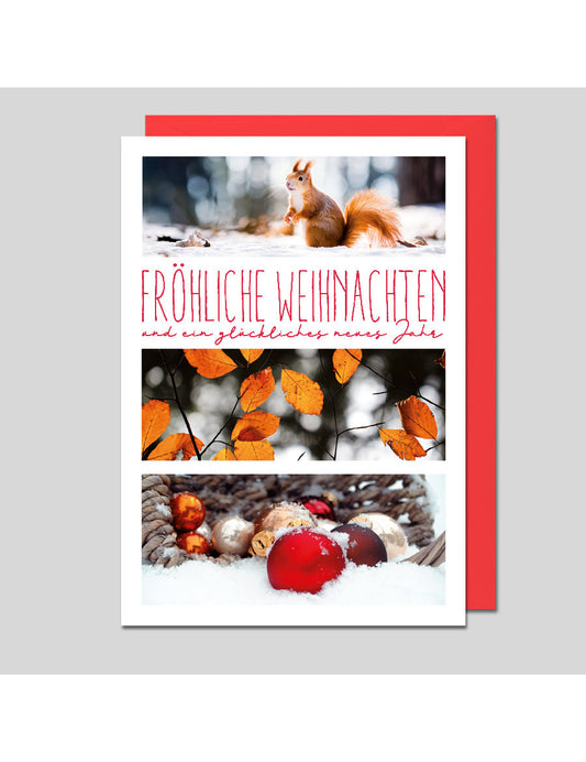 Doppelkarte. Weihnachten