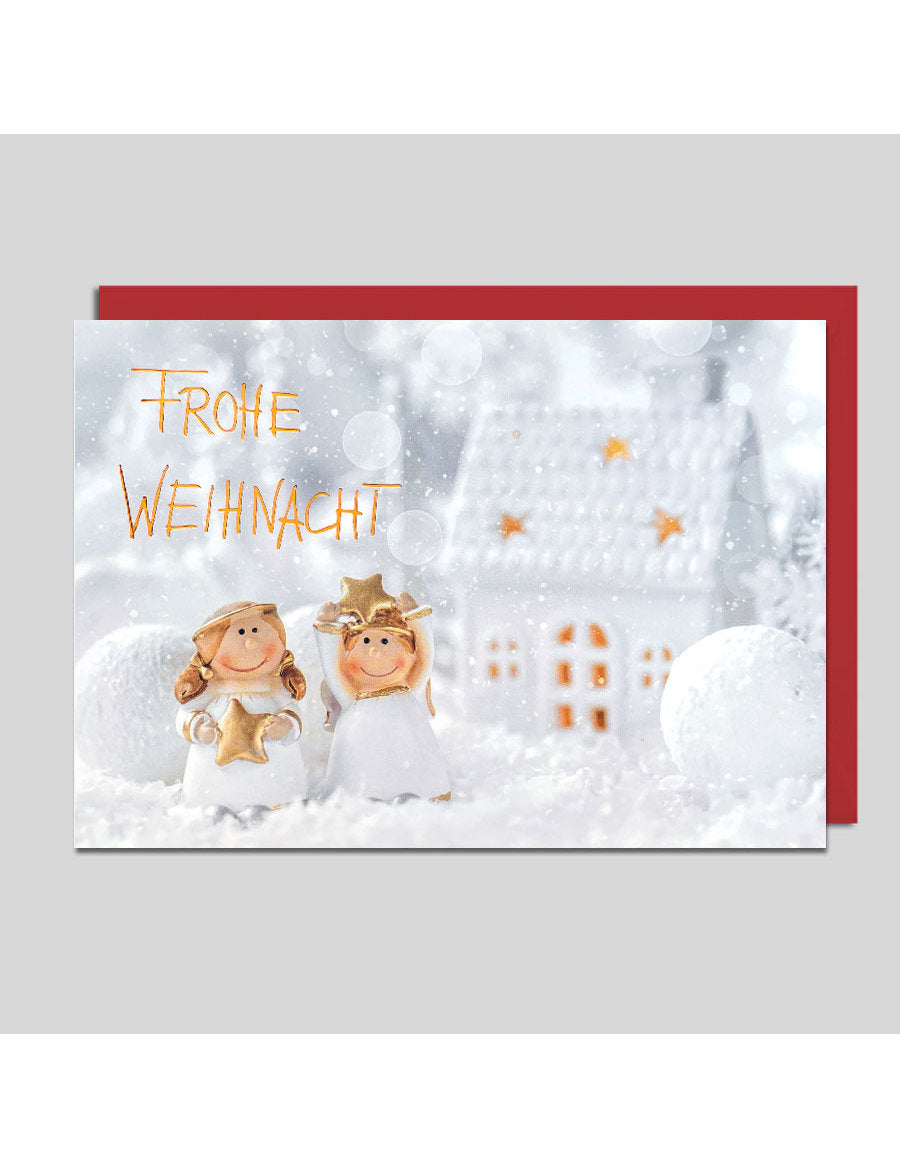 Doppelkarte. Weihnachten mit Text