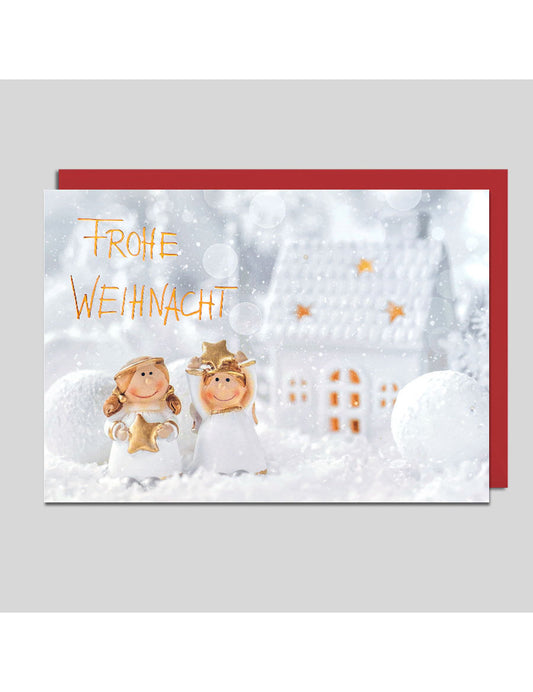 Doppelkarte. Weihnachten mit Text